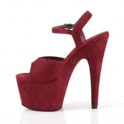 Pleaser Red 7" Ankle Strap High Heels*