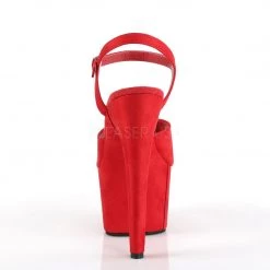 Pleaser 7" Red Ankle Strap Stripper Heels* Shoes 8 Pleaser 7