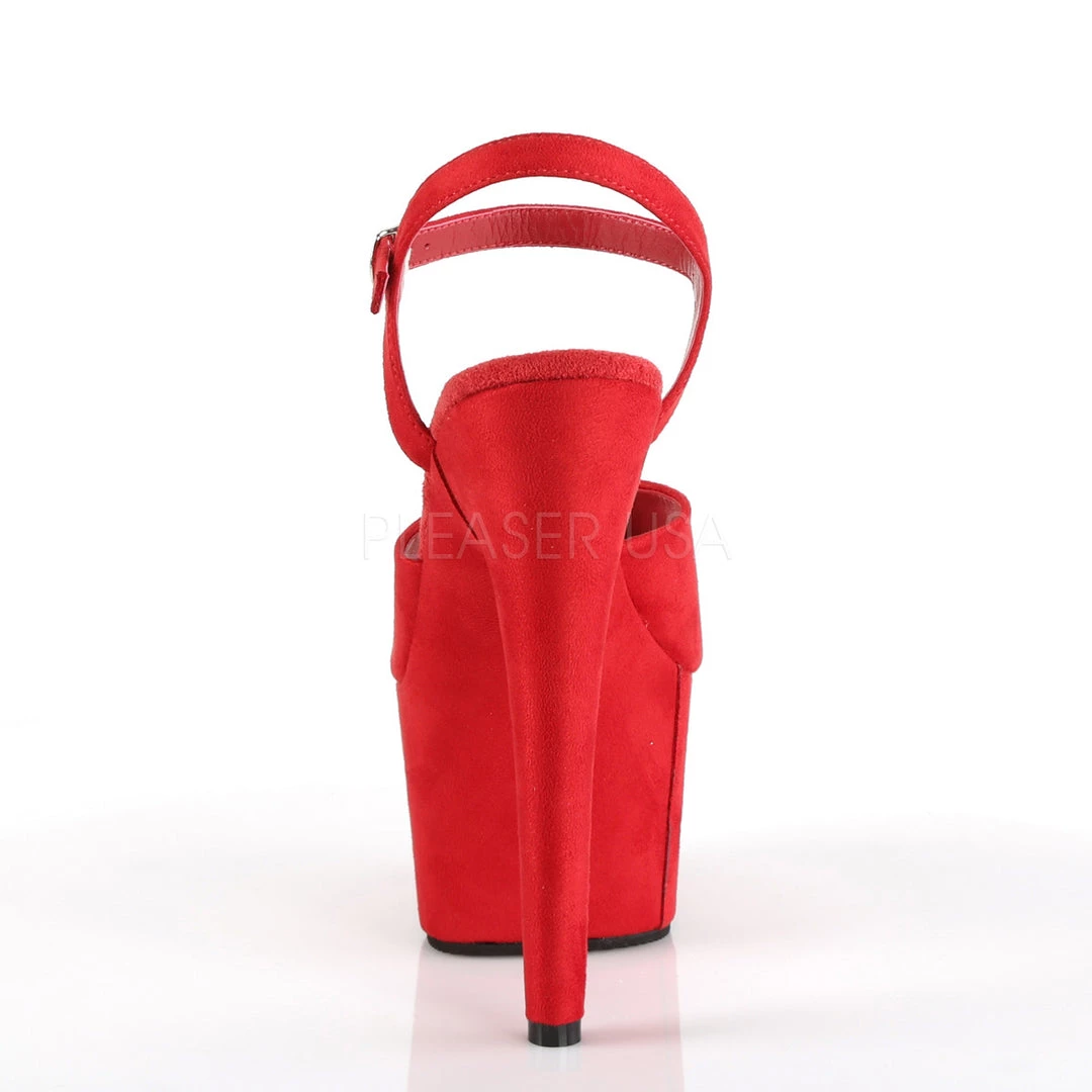 Pleaser 7" Red Ankle Strap Stripper Heels* Shoes 5 Pleaser 7" Red Ankle Strap Stripper Heels* Shoes