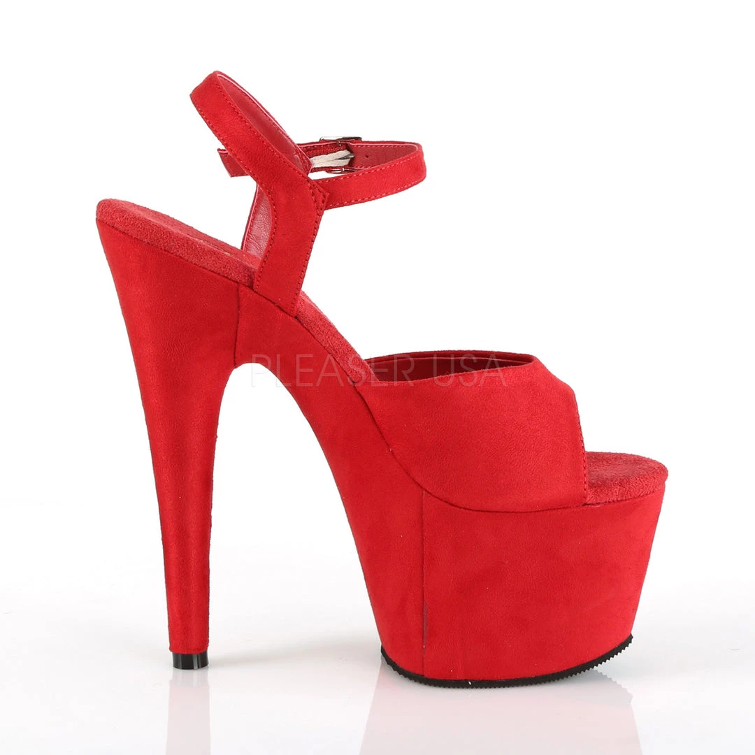 Pleaser 7" Red Ankle Strap Stripper Heels* Shoes 6 Pleaser 7" Red Ankle Strap Stripper Heels* Shoes