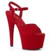 Pleaser 7" Red Ankle Strap Stripper Heels* Shoes