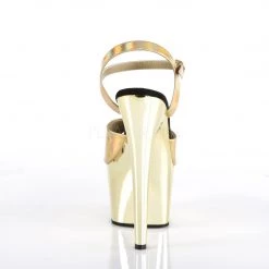 Pleaser Shoes 7" Gold Ankle Strap Platform Heels* 8 Pleaser Shoes 7