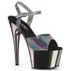 Pleaser 7" Grey Ankle Strap Platform Heels* Shoes