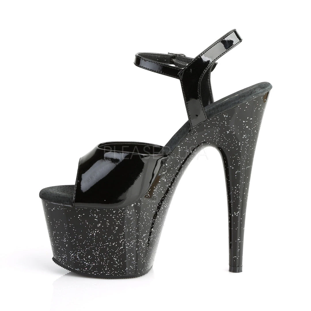 Pleaser Black 7" Glitter Heels* Shoes 4 Pleaser Black 7" Glitter Heels* Shoes