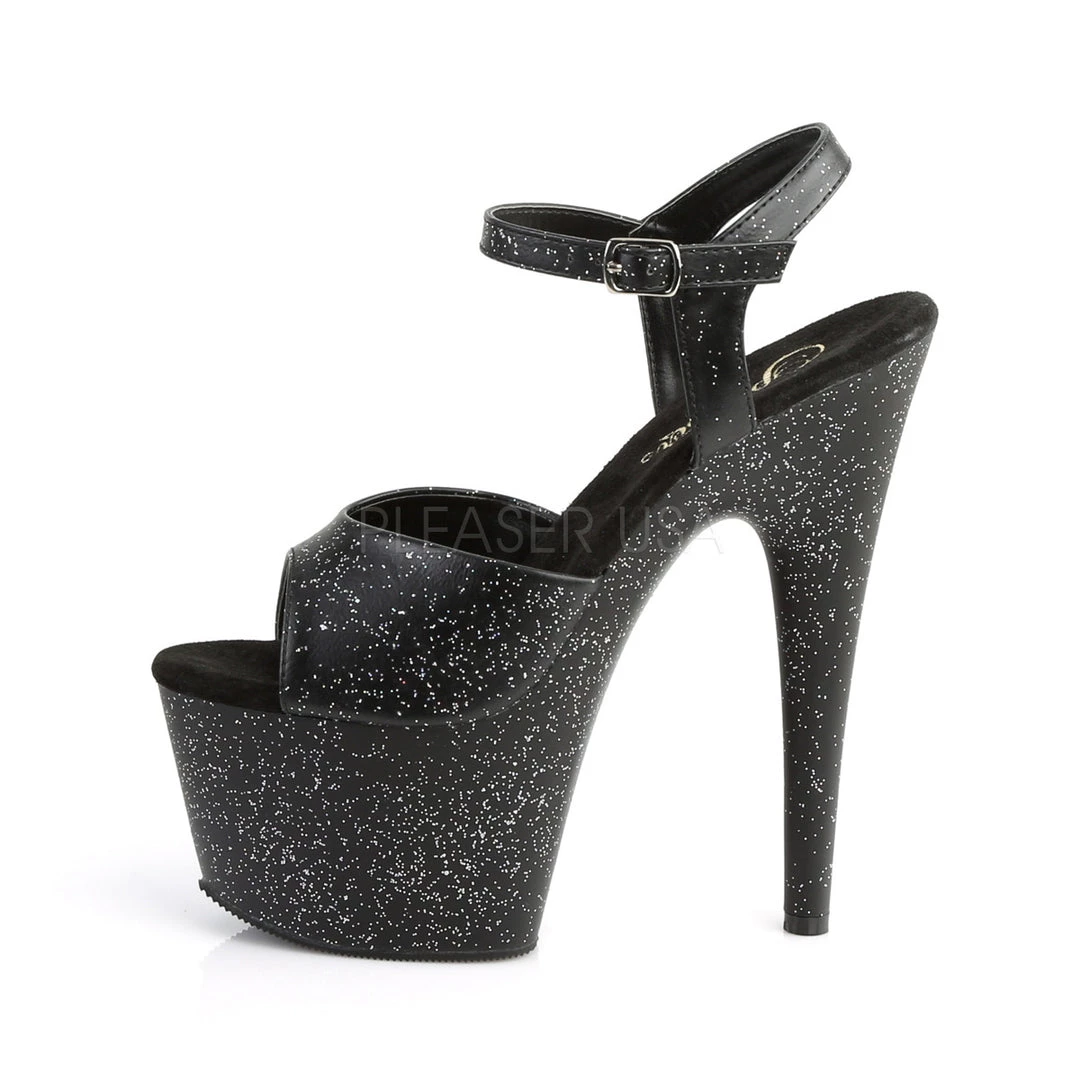 Pleaser Shoes 7" Black Glitter Stripper Heels* 4 Pleaser Shoes 7" Black Glitter Stripper Heels*