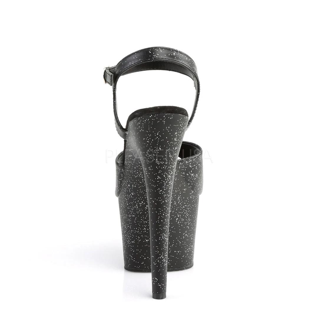 Pleaser Shoes 7" Black Glitter Stripper Heels* 5 Pleaser Shoes 7" Black Glitter Stripper Heels*
