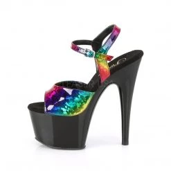 Pleaser Rainbow 7" Ankle Strap Heels*