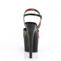 Pleaser 7 Inch Rainbow Ankle Strap Heels* Rainbow Clothing 8 Pleaser 7 Inch Rainbow Ankle Strap Heels* Rainbow Clothing