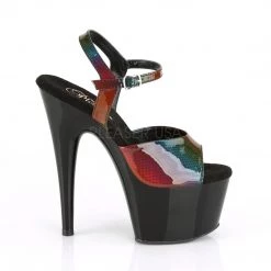 Pleaser 7 Inch Rainbow Ankle Strap Heels* Rainbow Clothing 9 Pleaser 7 Inch Rainbow Ankle Strap Heels* Rainbow Clothing