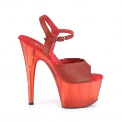 Pleaser 7" Heel Red Ankle Strap Faux Leather Platform Shoes* 8 Pleaser 7