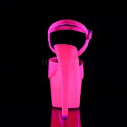 Pleaser Hot Pink 7" Ankle Strap Pumps* 8 Pleaser Hot Pink 7