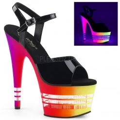 Pleaser Black/Multi Color 7