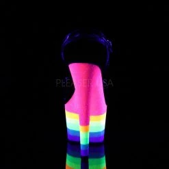 Pleaser Rainbow Clothing Black/Rainbow 7