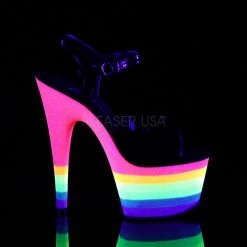 Pleaser Rainbow Clothing Black/Rainbow 7