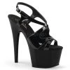 Pleaser 7" Heel Black Sandal Platform Shoes* 2 Pleaser 7" Heel Black Sandal Platform Shoes*