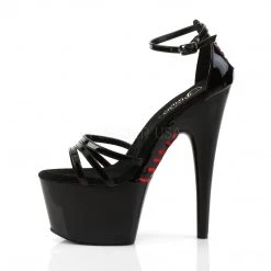Pleaser Black 7" Sexy Ankle Strap Heels* Shoes 7 Pleaser Black 7