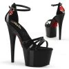 Pleaser Black 7" Sexy Ankle Strap Heels* Shoes