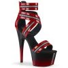 Pleaser 7" Heel Red Ankle Strap Sandal Platform Shoes* 1 Pleaser 7" Heel Red Ankle Strap Sandal Platform Shoes*