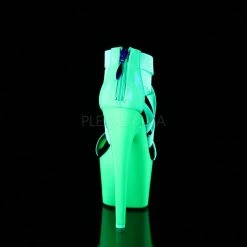 Pleaser Glow In The Dark & Neon 7" Heel Neon Green Sandal Platform Shoes* 8 Pleaser Glow In The Dark & Neon 7