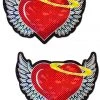 Pastease Glitter Hearts With Wings & Halo Nipple Pasties Bras