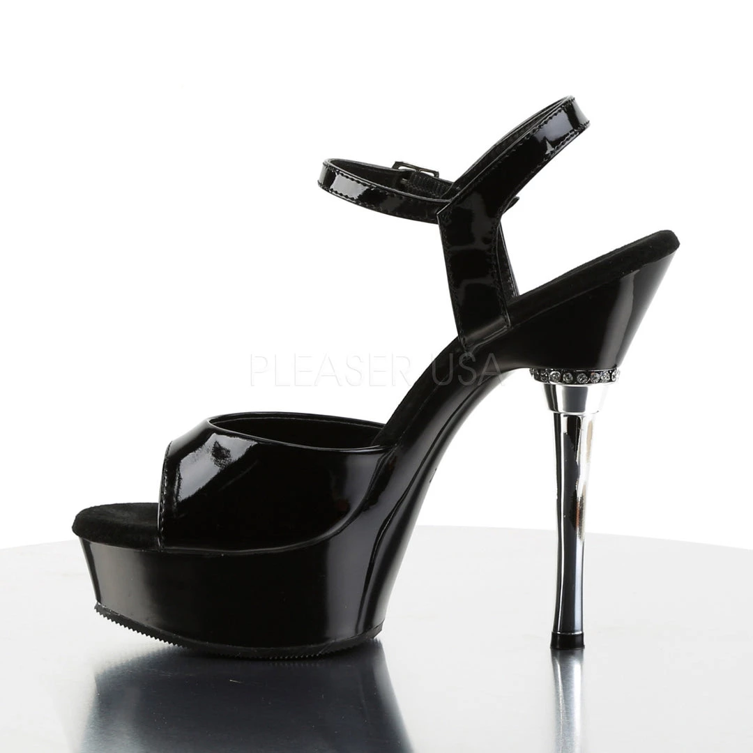 Pleaser Shoes Black 5.5" Ankle Strap Heels* 4 Pleaser Shoes Black 5.5" Ankle Strap Heels*