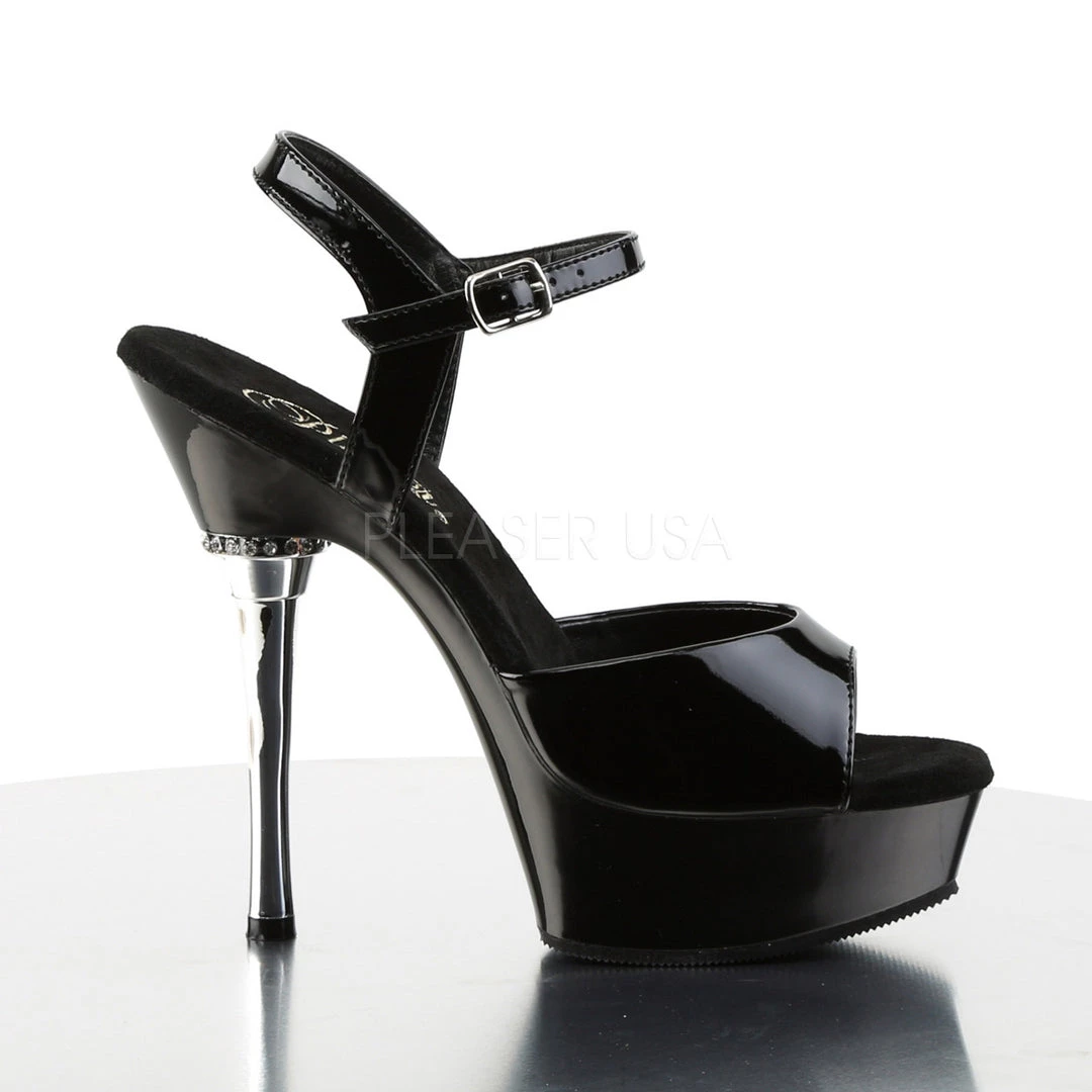 Pleaser Shoes Black 5.5" Ankle Strap Heels* 6 Pleaser Shoes Black 5.5" Ankle Strap Heels*