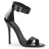 Pleaser 5" Black Closed Back Sandal W/ Buckled Strap*