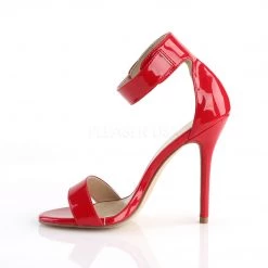 Pleaser 5" Red Sandal W/ Buckled Ankle Strap* Shoes