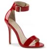 Pleaser 5" Red Sandal W/ Buckled Ankle Strap* Shoes