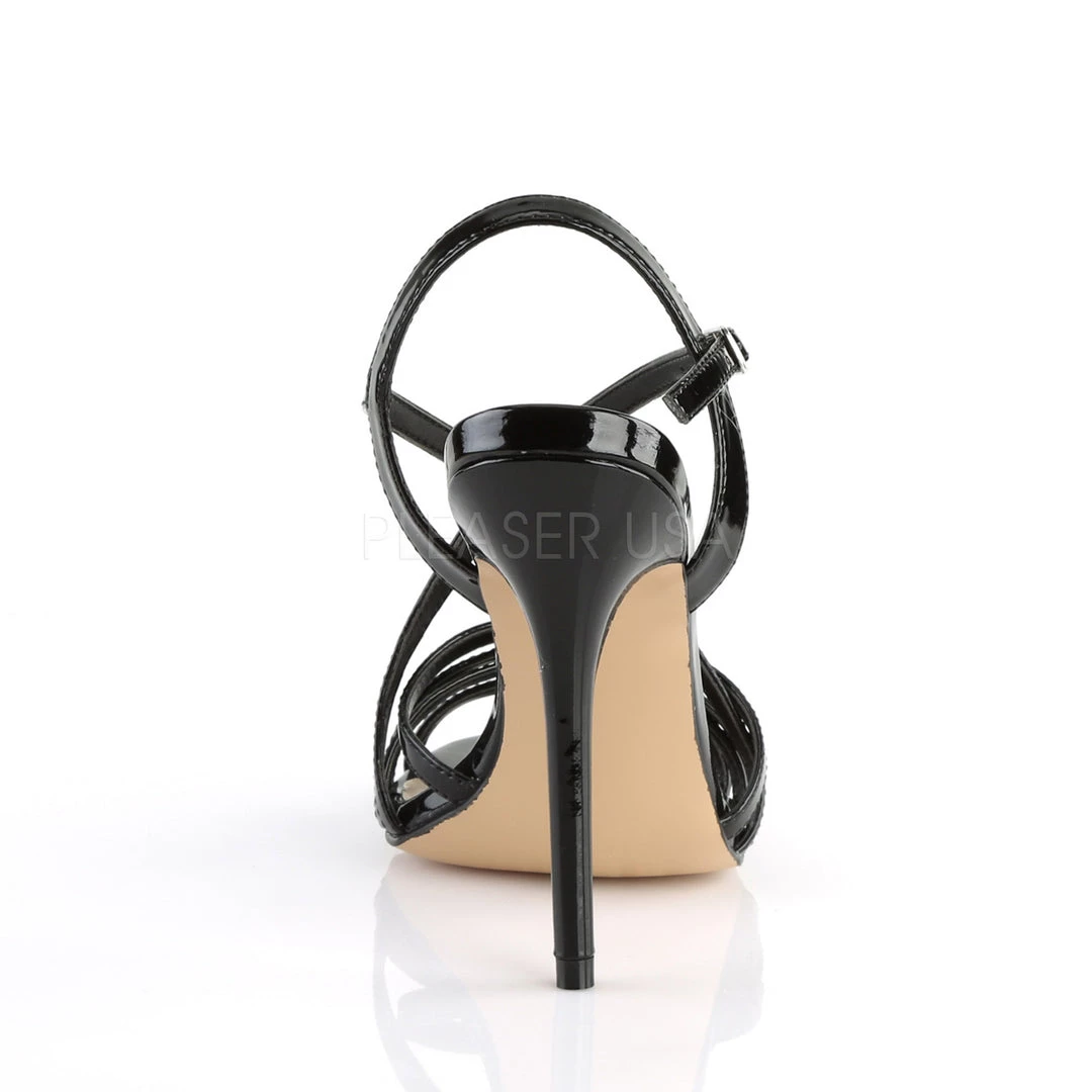 Pleaser 5" Black Heel Criss-Cross Strap Sandal* Shoes 5 Pleaser 5" Black Heel Criss-Cross Strap Sandal* Shoes