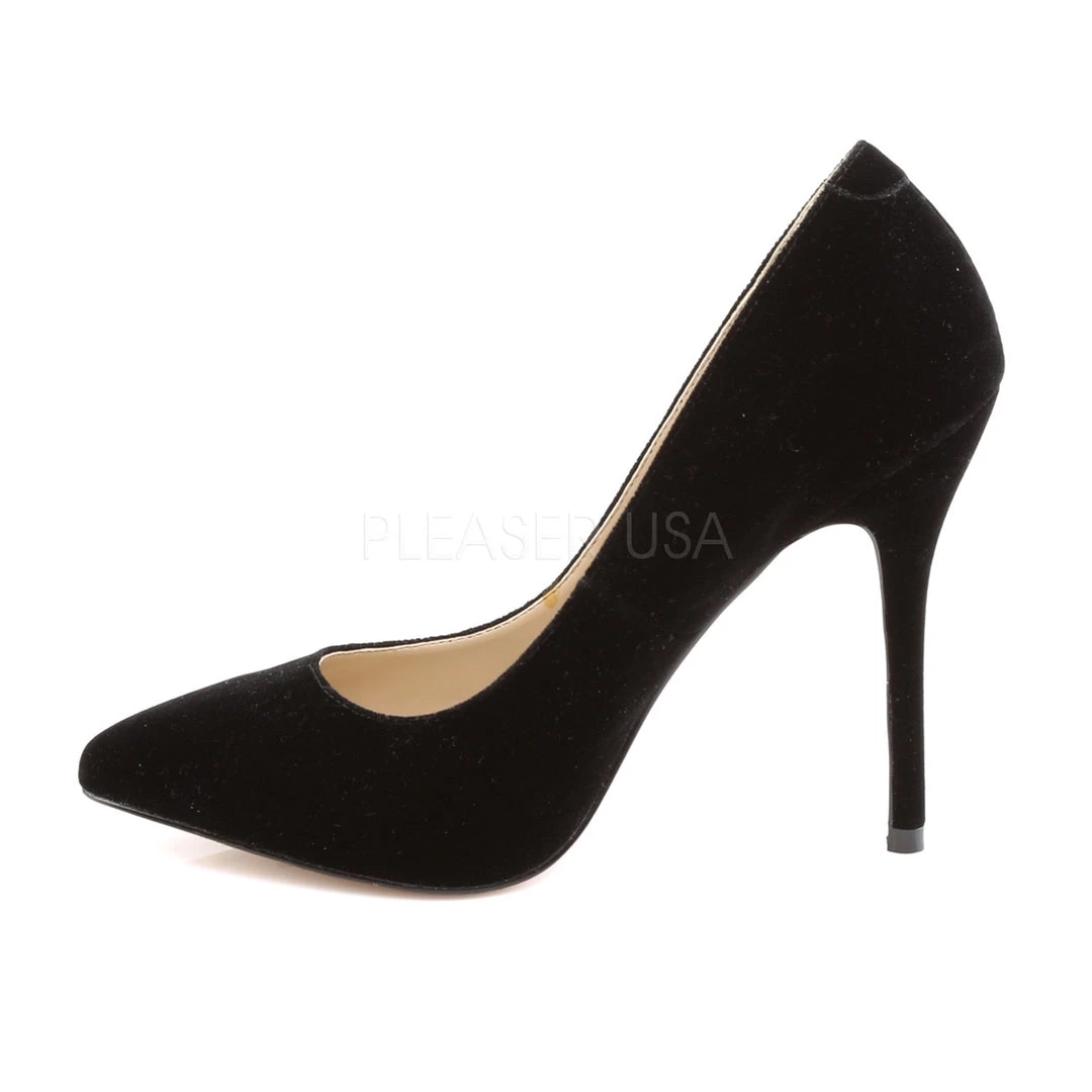 Pleaser Shoes 5" Black Heel W/ Hidden Platform* 4 Pleaser Shoes 5" Black Heel W/ Hidden Platform*