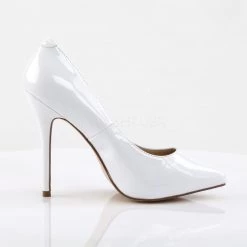 Pleaser 5" Heel White W/ Hidden Platform Pump* Shoes 9 Pleaser 5