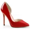 Pleaser Shoes 5" Heel Red W/ Hidden Platform D'Orsay Pump*