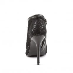 Fabulicious Shoes Black Lace-Mesh 5