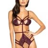 Roma Strappy Crotchless Teddy