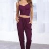 Dreamgirl Ribbed Sleepwear Pants Set Lingerie