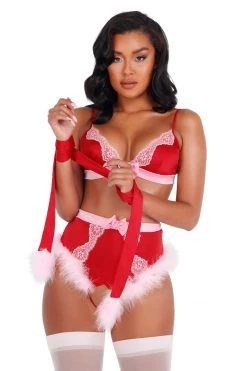 Roma Lace And Satin Marabou Set 10 Roma Lace And Satin Marabou Set