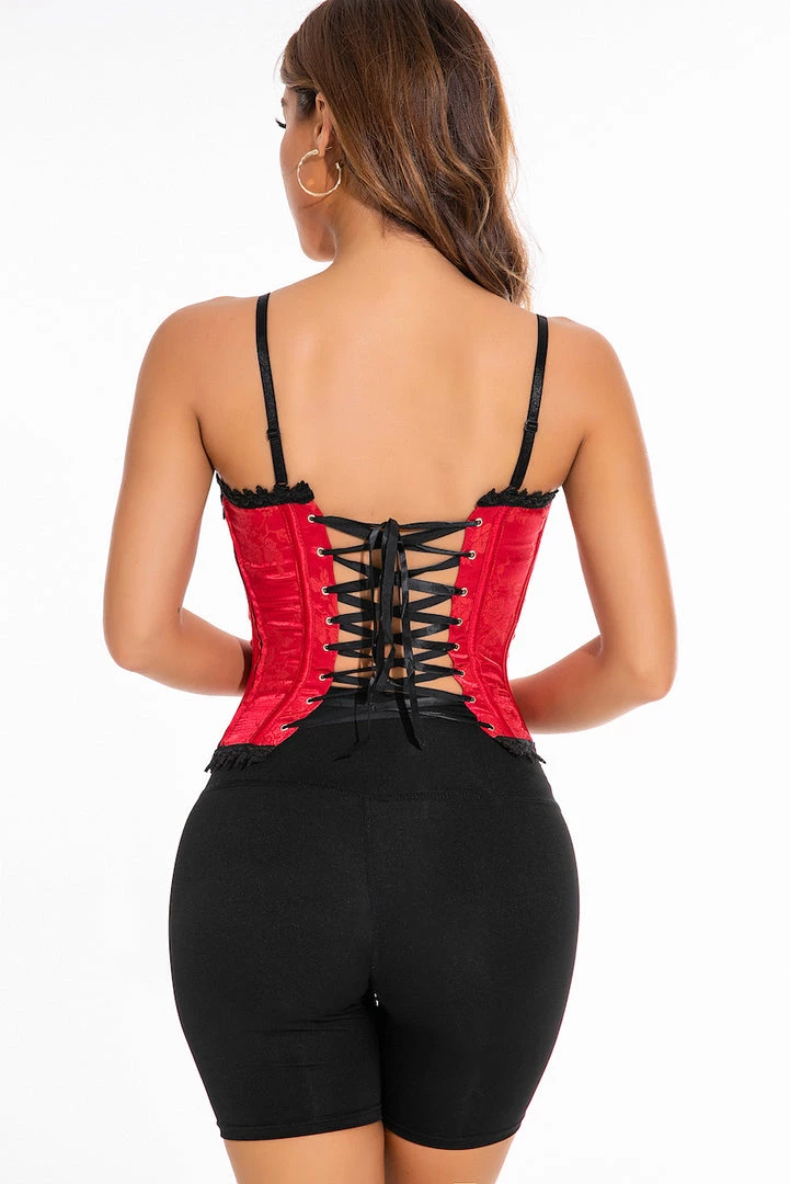 Coquette Brocade Lingerie Bustier 4 Coquette Brocade Lingerie Bustier