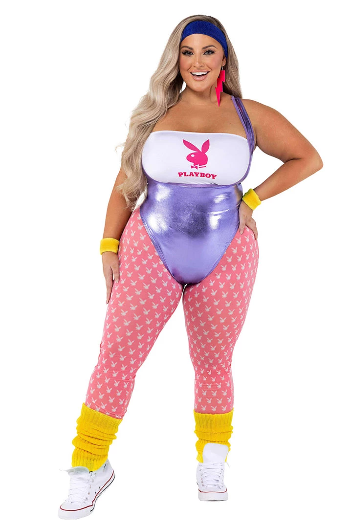 Roma Plus Size Playboy 80s Fitness Babe Costume Costumes 3 Roma Plus Size Playboy 80s Fitness Babe Costume Costumes