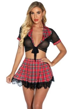 Julbie.com Sassy School Lingerie Set