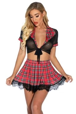 Julbie.com Sassy School Lingerie Set