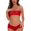 Coquette Lycra Mesh Tube Top And Panty Lingerie 1 Coquette Lycra Mesh Tube Top And Panty Lingerie