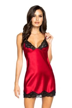 Roma Satin And Lace Lingerie Chemise