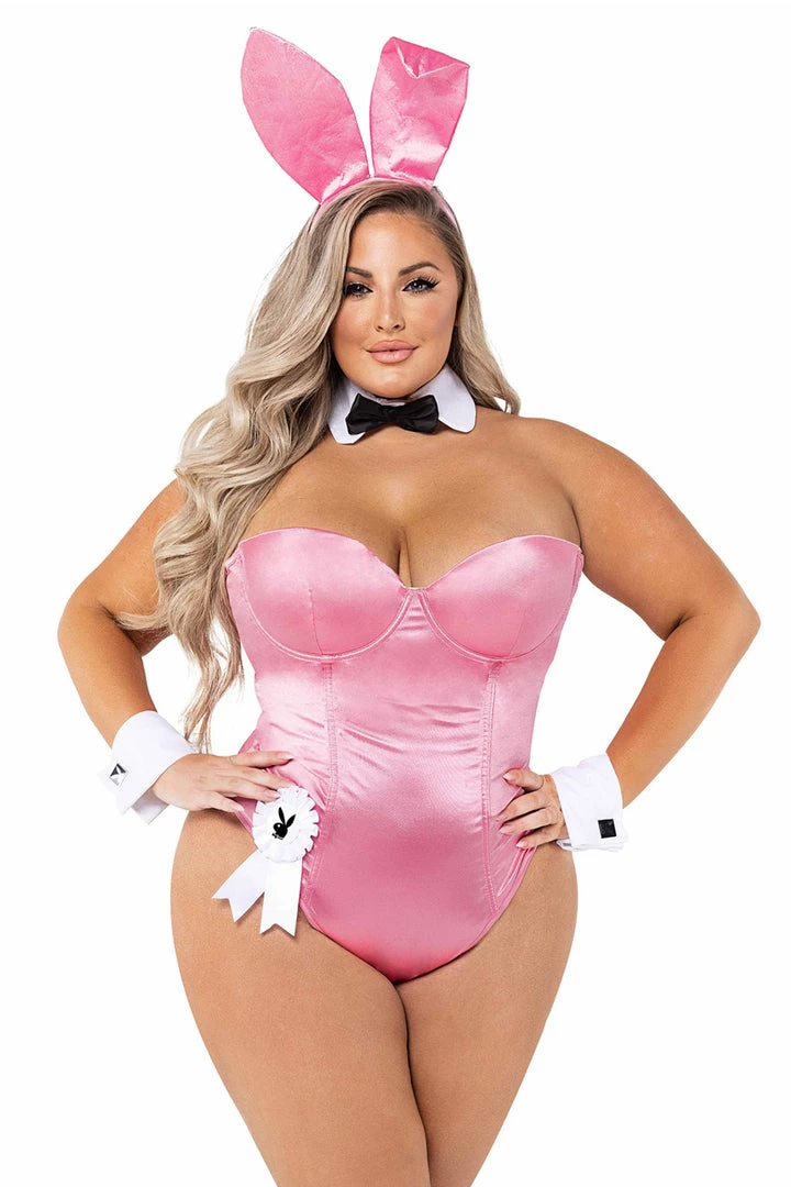 Roma Costumes Plus Size Classic Playboy Bunny Halloween Costume 7 Roma Costumes Plus Size Classic Playboy Bunny Halloween Costume