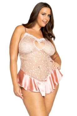 Roma Plus Size Embroidery Teddy 9 Roma Plus Size Embroidery Teddy