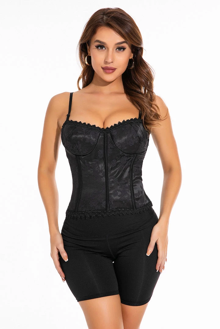 Coquette Brocade Lingerie Bustier 14 Coquette Brocade Lingerie Bustier