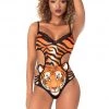 Mapale Tiger Print Bodysuit Lingerie 2 Mapale Tiger Print Bodysuit Lingerie