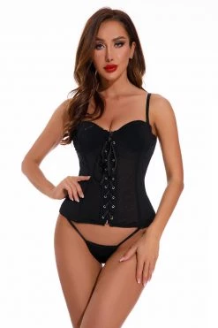 Coquette Zip Front Bustier Lingerie