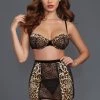 Dreamgirl Cheetah Print Bra Set Lingerie