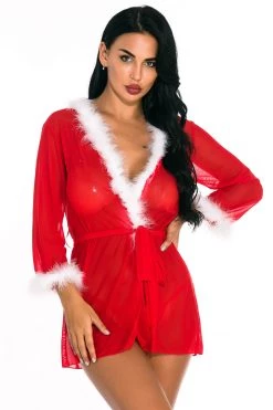3WISHES Lingerie Sexy Santa Bedroom Robe 11 3WISHES Lingerie Sexy Santa Bedroom Robe
